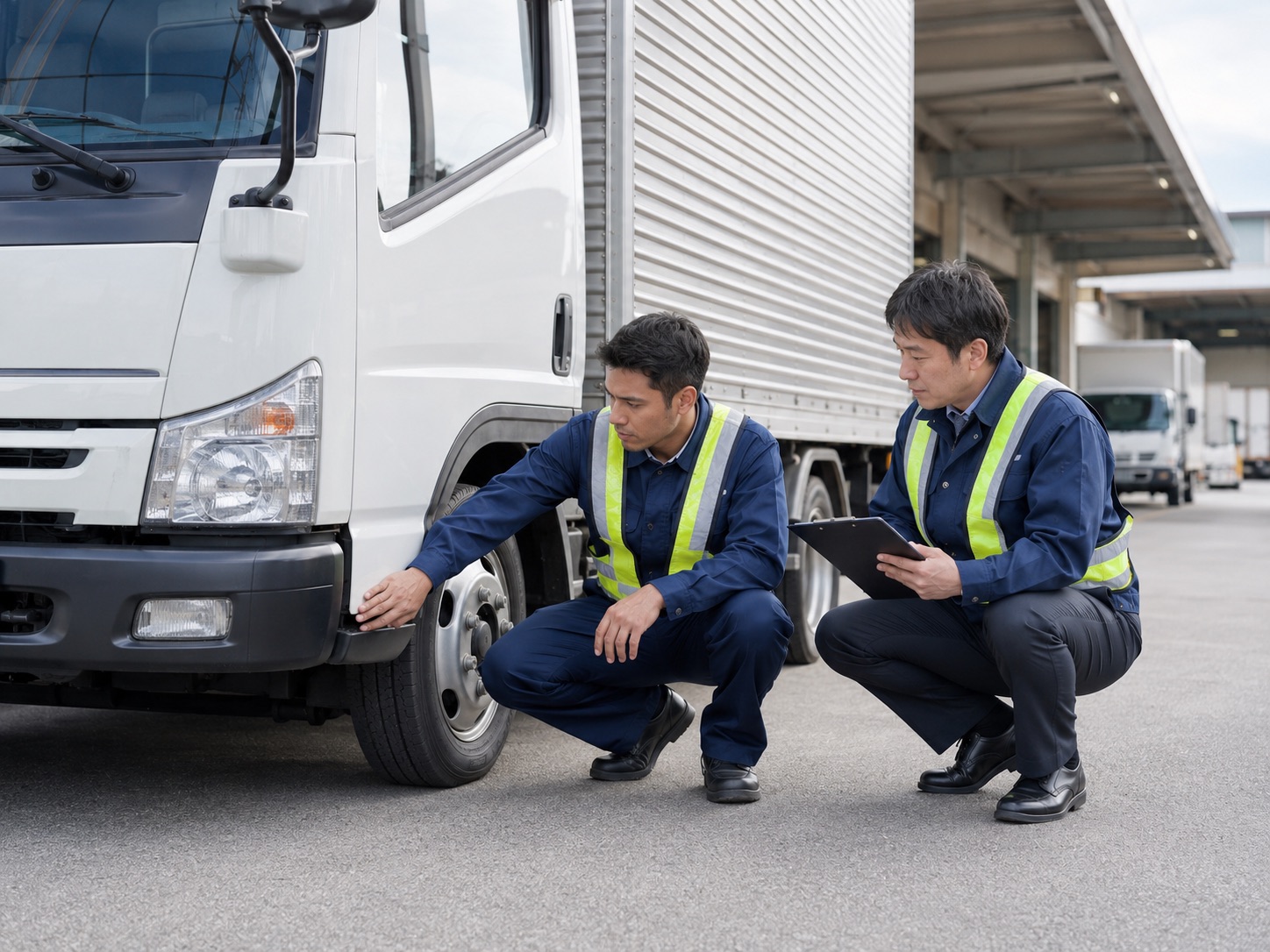 自動車運送業で働く外国人スタッフ