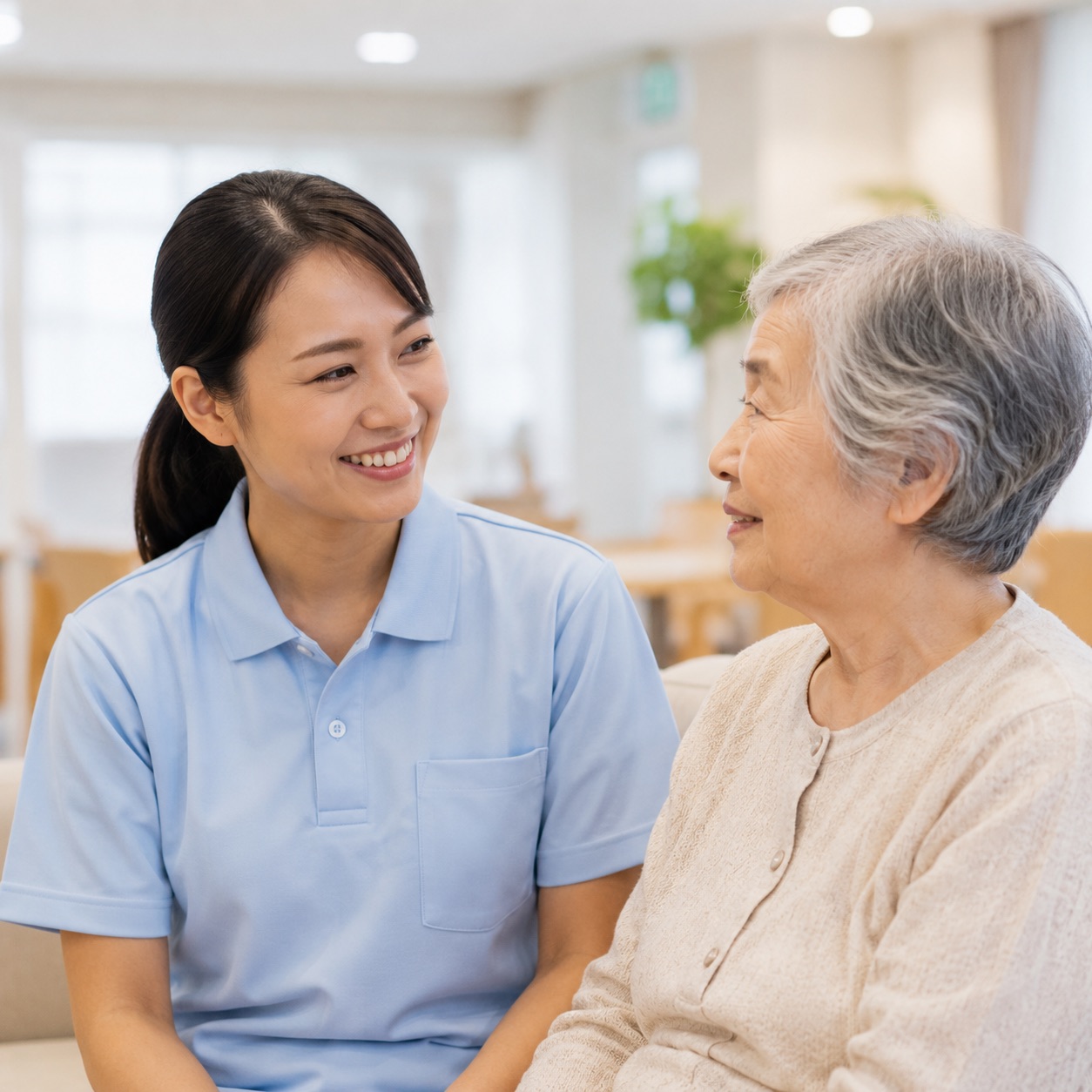 介護職として働く外国人スタッフ