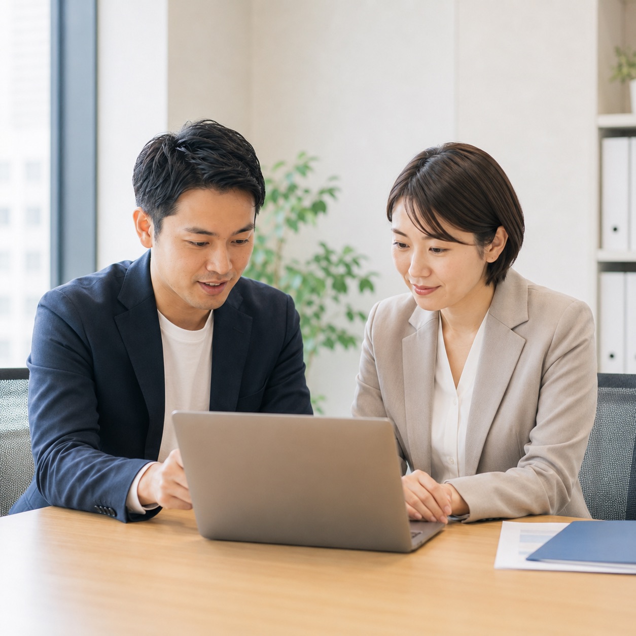 企業との打ち合わせの様子